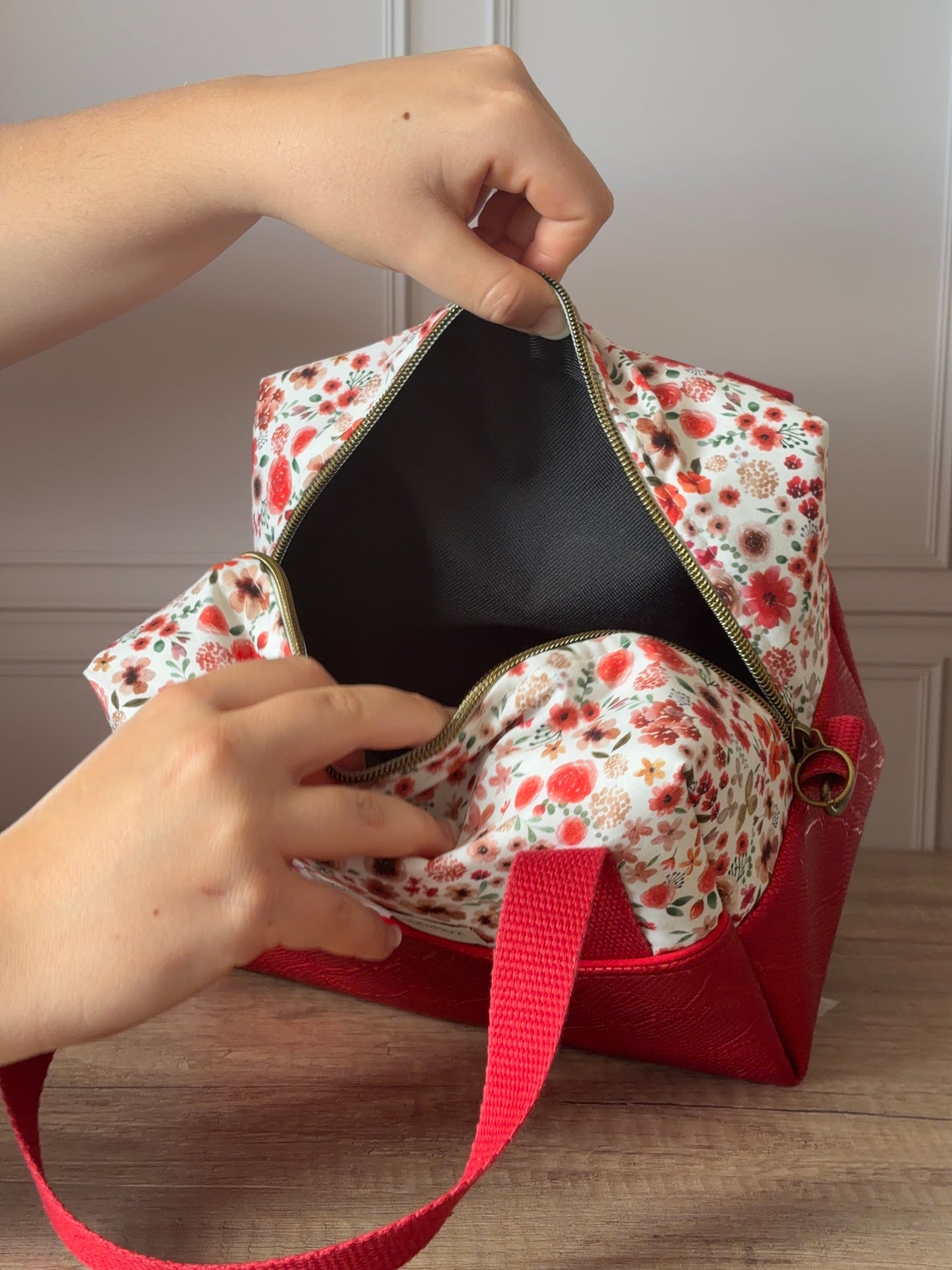Lunch Bag Croco Rouge