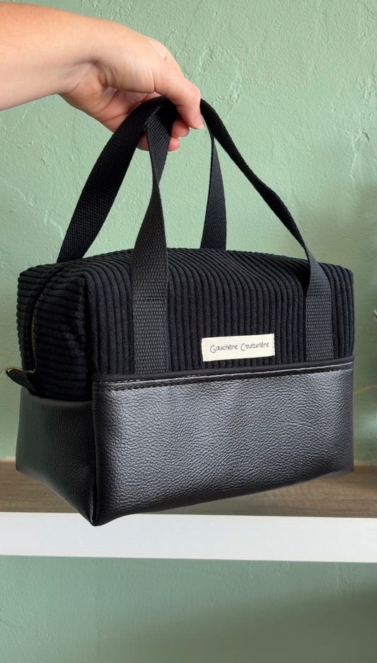 Lunch Bag Velour Sombre