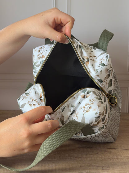 Lunch Bag Croco gris